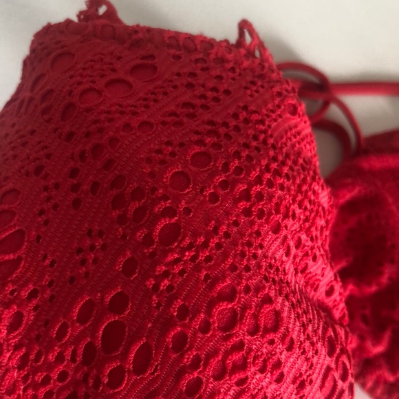 Red Triangle Bikini - Picture 2 of 4